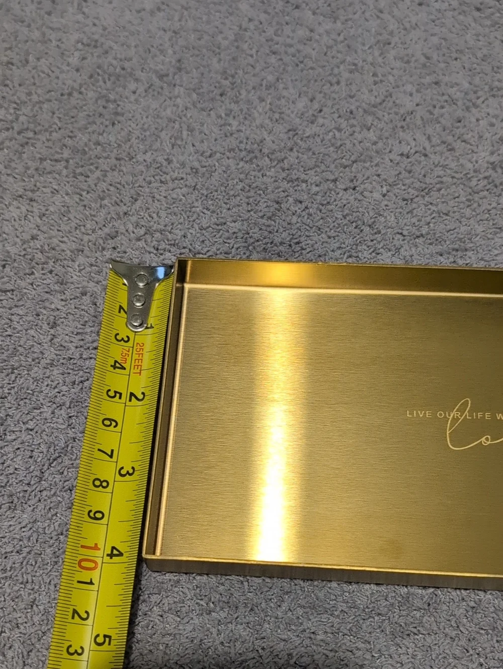 Gold Rectangular Decorative Tray 8